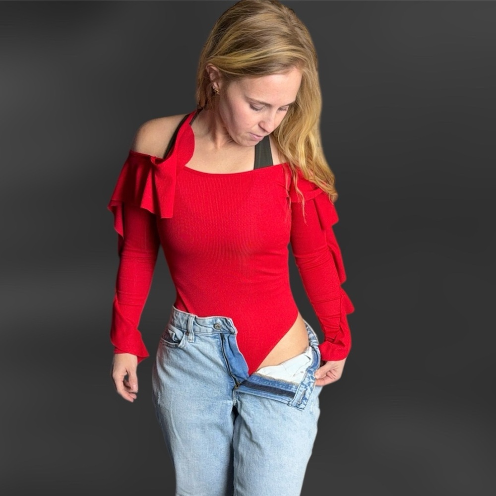 Nasty Gal Vibrant Red Bodysuit
